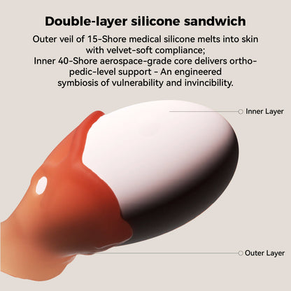 Silicone suction vibrator with 6 Modes & IPX7 Waterproof