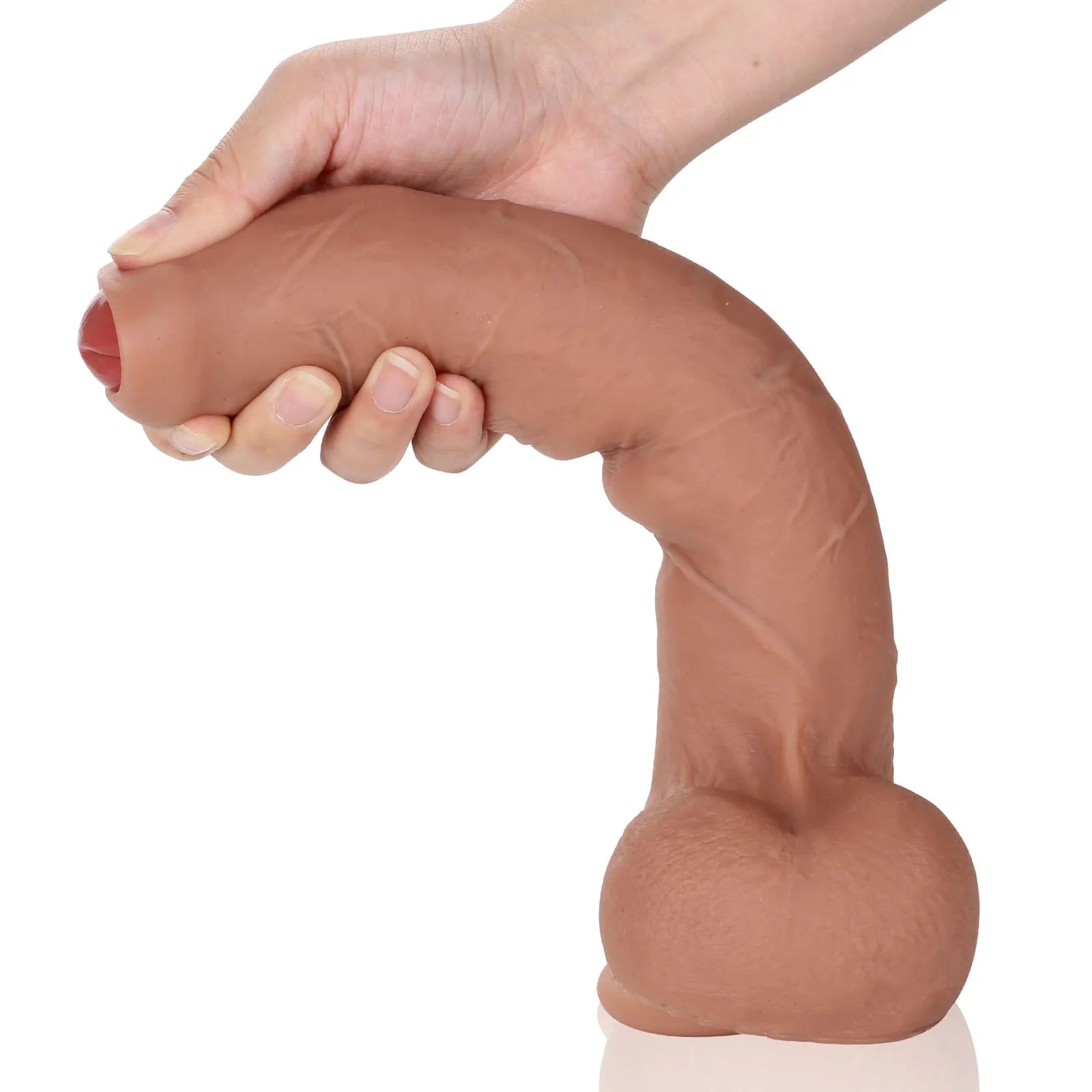 Diego 11inch Huge Foreskin Sliding Skin Life Like Dildo Uncut Dildo - RealCocks